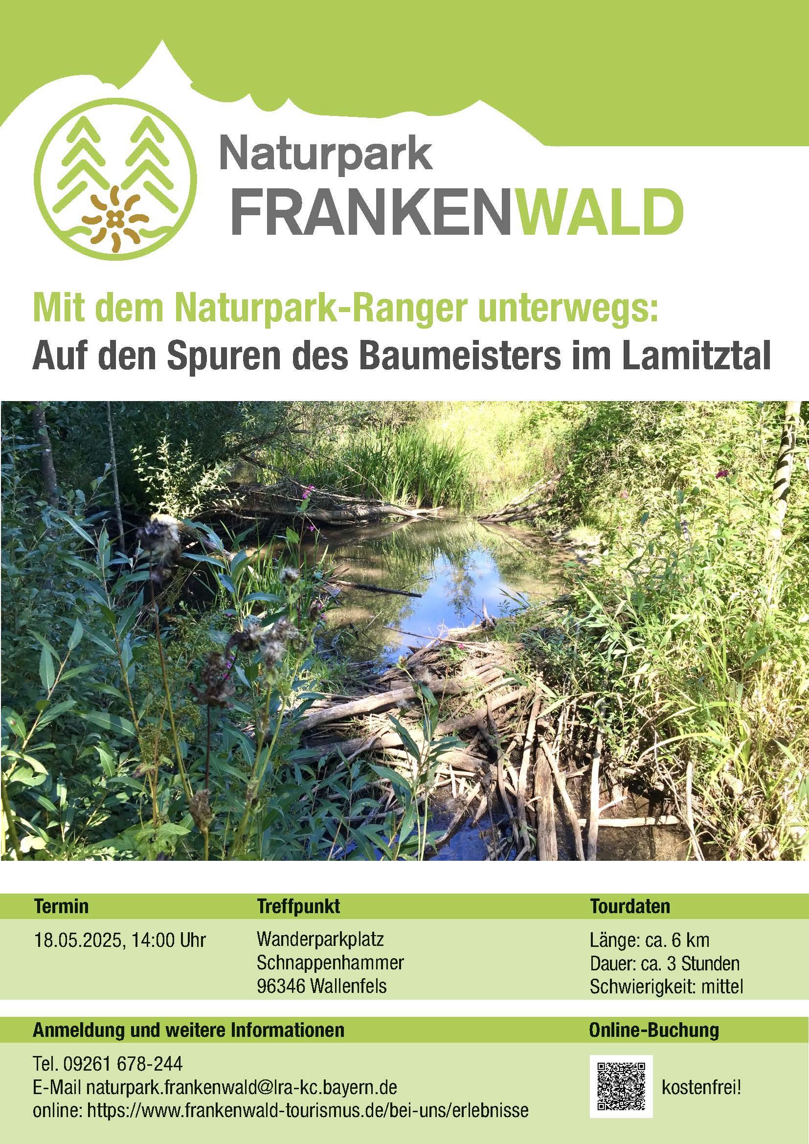 Naturpark-Ranger, Baumeister im Lamitztal