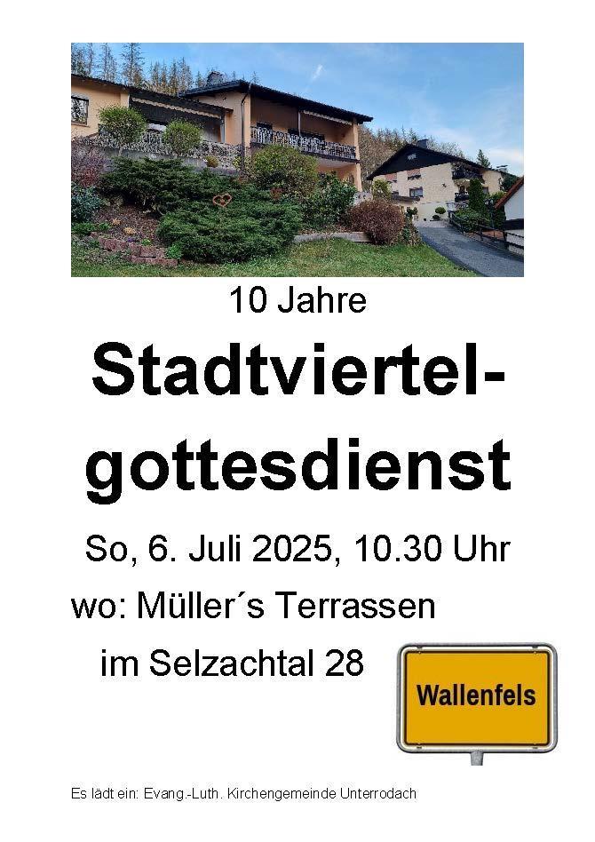 Stadtviertelgottesdienst im Selzachtal