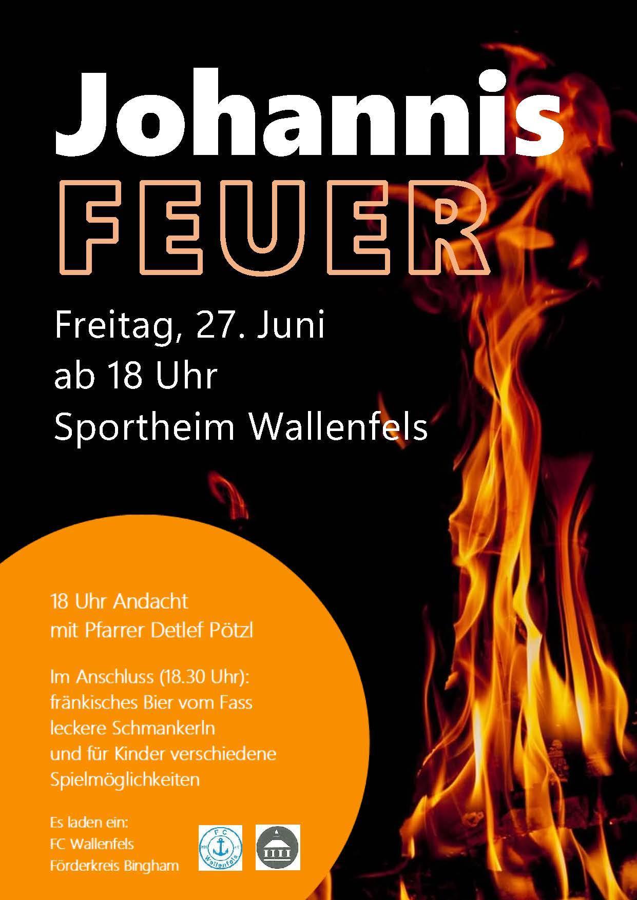 Johannisfeuer mit Andacht