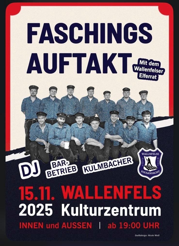 Plakat Faschingsauftakt 2025