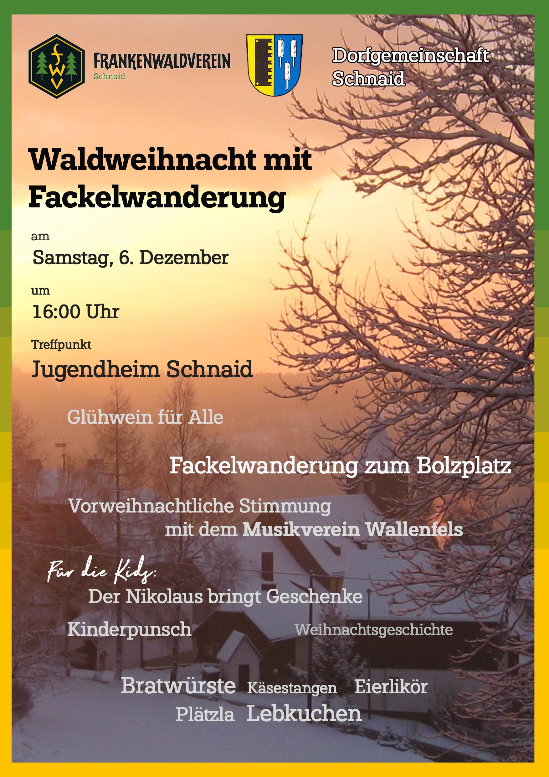 Plakat Weihnachtsfeier Schnaid 25 1E