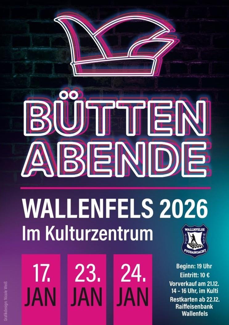 Plakat Büttenabende