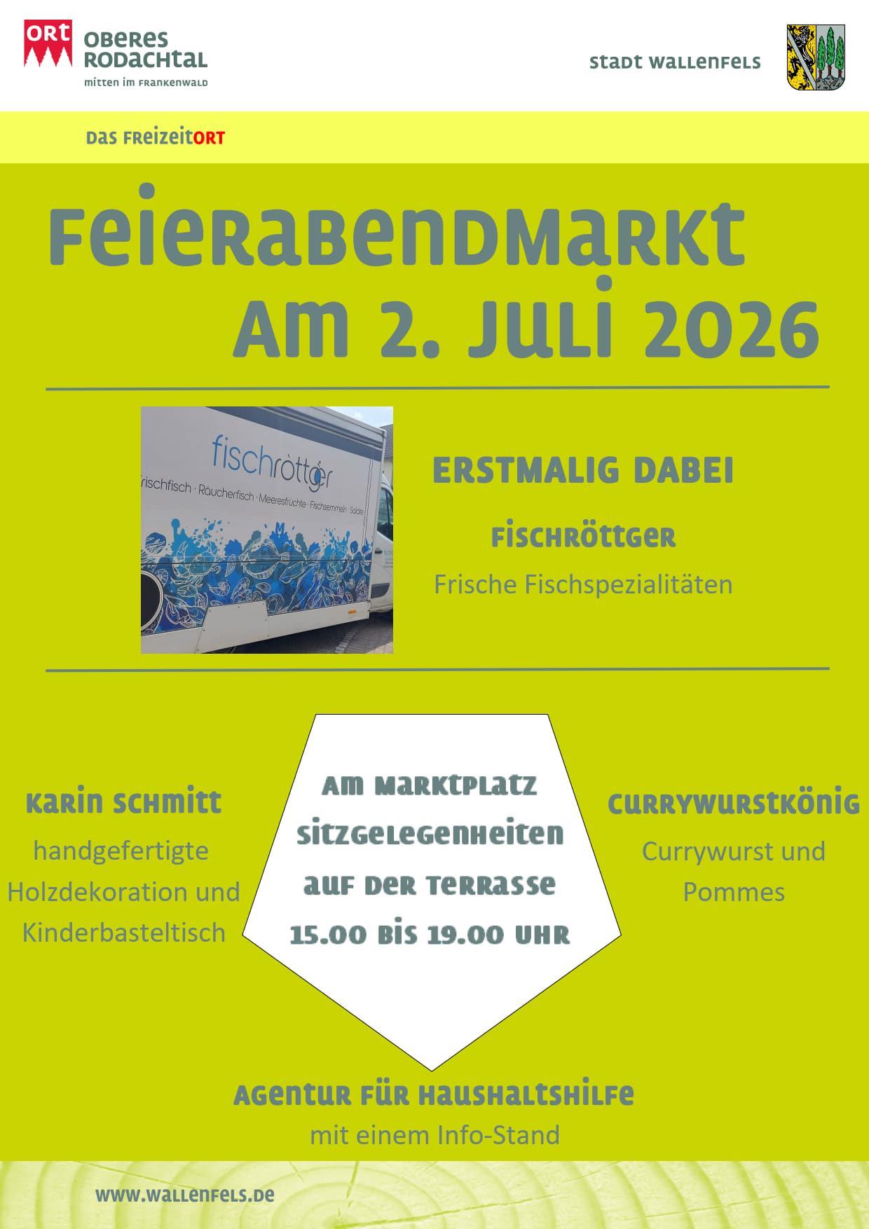 Feierarbendmarkt 02.07.2026