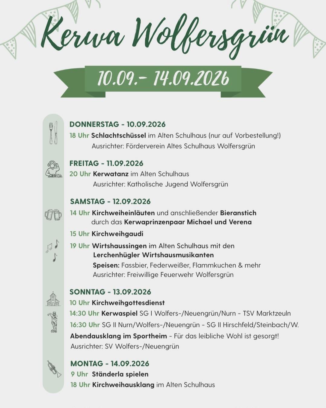 Kirchweih Wolfersgrün